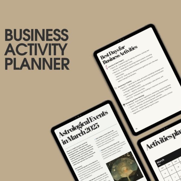 Business Activity Planner