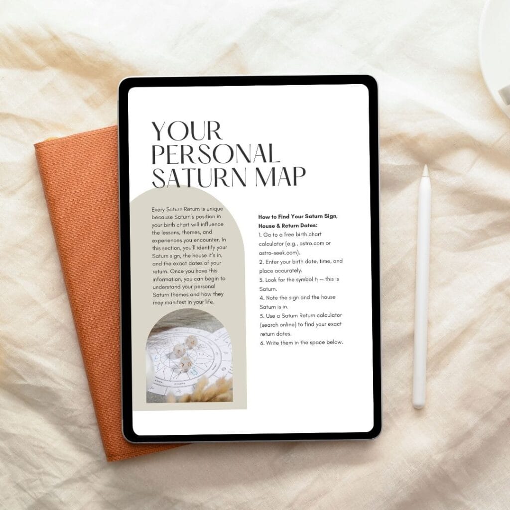 Saturn Return Workbook - Digital Edition