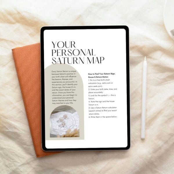 Saturn Return Survival Workbook – Your 29-Year Life Reset Guide - Image 3
